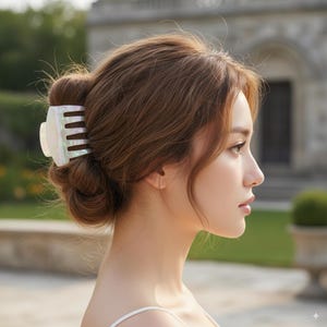 Updo Barette Curve Bella Half Updo Hair Claw (3.0 Inch) / Elegance French Hair Pin ...