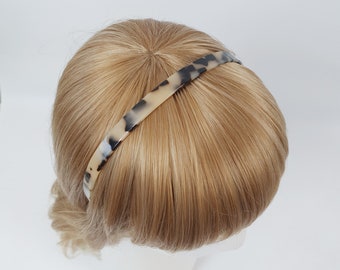 Tortoise Shell Simple Thin Headband / Simple Acrylic Alice Headband / Hair Accessory for Woman