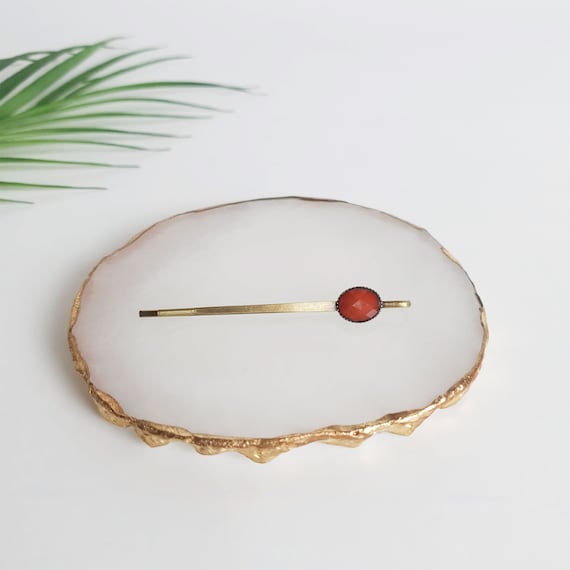 Mini Point Formica Hair Pin (2.6 Inch ) / Vintage Antique  display picture 1