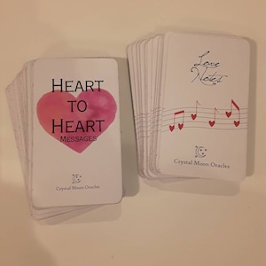 Lot de decks Love Notes Heart to Heart Messages