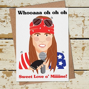 Guns N Roses Card, Funny Card per il suo ragazzo fidanzata Lui, Funny Valentines Card, Funny Birthday Card, Boyfriend Card, Girlfriend Card