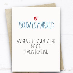 Funny 25th Anniversary Card - 9125 Days Married Humorous Card For Husband Or Wife