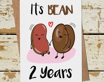 Funny 2 Year Anniversary Card, 2nd Anniversary Card, Funny Anniversary Card Husband Wife Boyfriend Girlfriend, 2nd Wedding Anniversary Card
