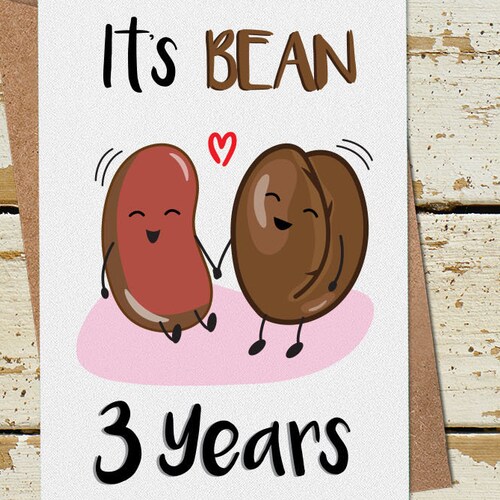 Funny 3 Year Anniversary Card 3rd Anniversary Card Funny - Etsy