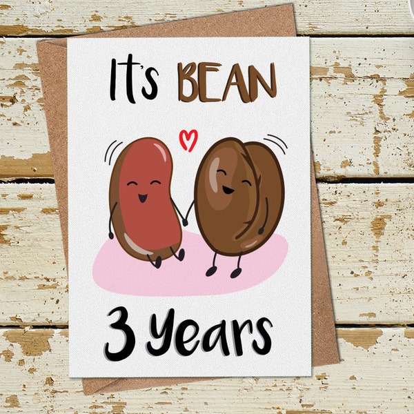 Funny 3 Year Anniversary Card, 3rd Anniversary Card, Funny Anniversary Card Husband Wife Boyfriend Girlfriend, 3rd Wedding Anniversary Card