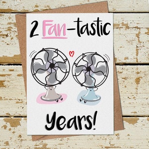 Divertido 2 años de aniversario tarjeta, 2o aniversario tarjeta, divertido aniversario tarjeta marido esposa novio novia, 2a tarjeta de aniversario de boda