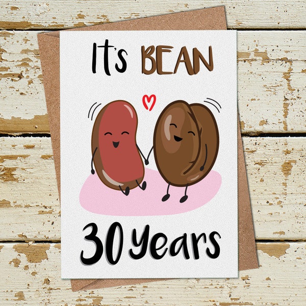 Funny 30 Year Anniversary Card, 30th Wedding Anniversary Card, Anniversary Card Husband Wife Mum Dad Parents Couple, 30th Anniversary Card