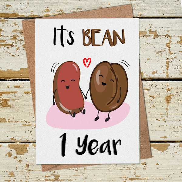 Funny 1 Year Anniversary Card, 1st Anniversary Card, Funny Anniversary Card Husband Wife Boyfriend Girlfriend, 1st Wedding Anniversary Card