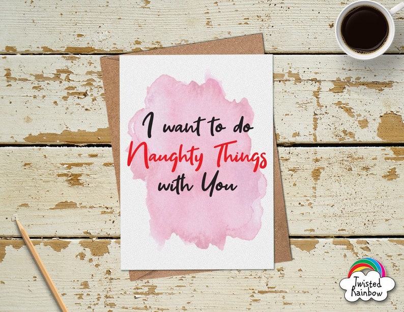 Did You Do Naughty Things With My Voice Funny Valentines Card I Want to Do Naughty Things With You - Etsy UK