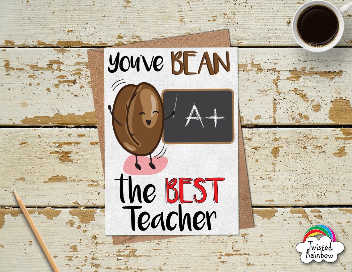 Funny Thank You Teacher Card Teacher Gifts End of School | Etsy