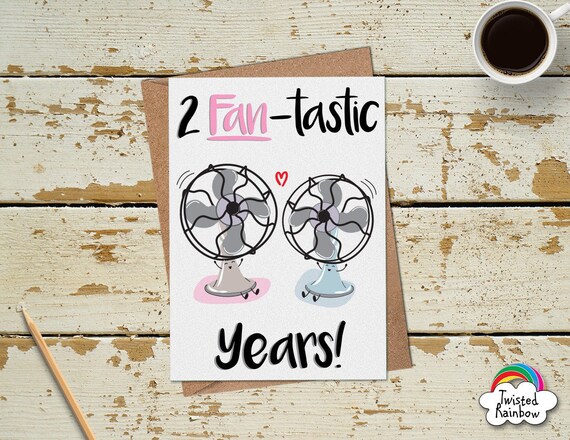 Funny 2 Year Anniversary Card, 2nd Anniversary Card, Funny Anniversary Card Husband Wife Boyfriend Girlfriend, 2nd Wedding Anniversary Card