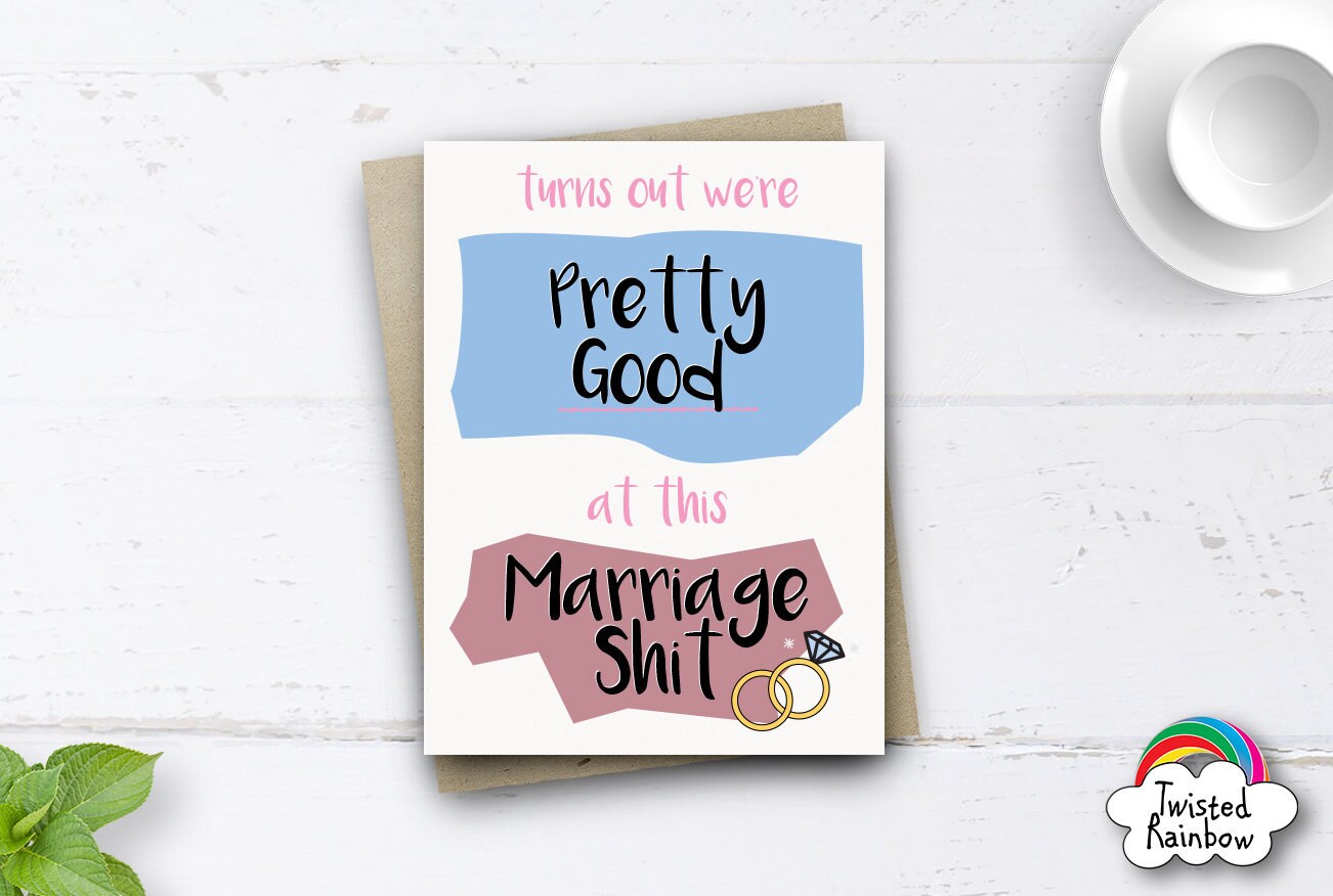 Funny Anniversary Card for Husband Wife Pretty Good at This - Etsy Canada Funny Anniversary Card for Husband Wife Pretty Good at This - Etsy Canada