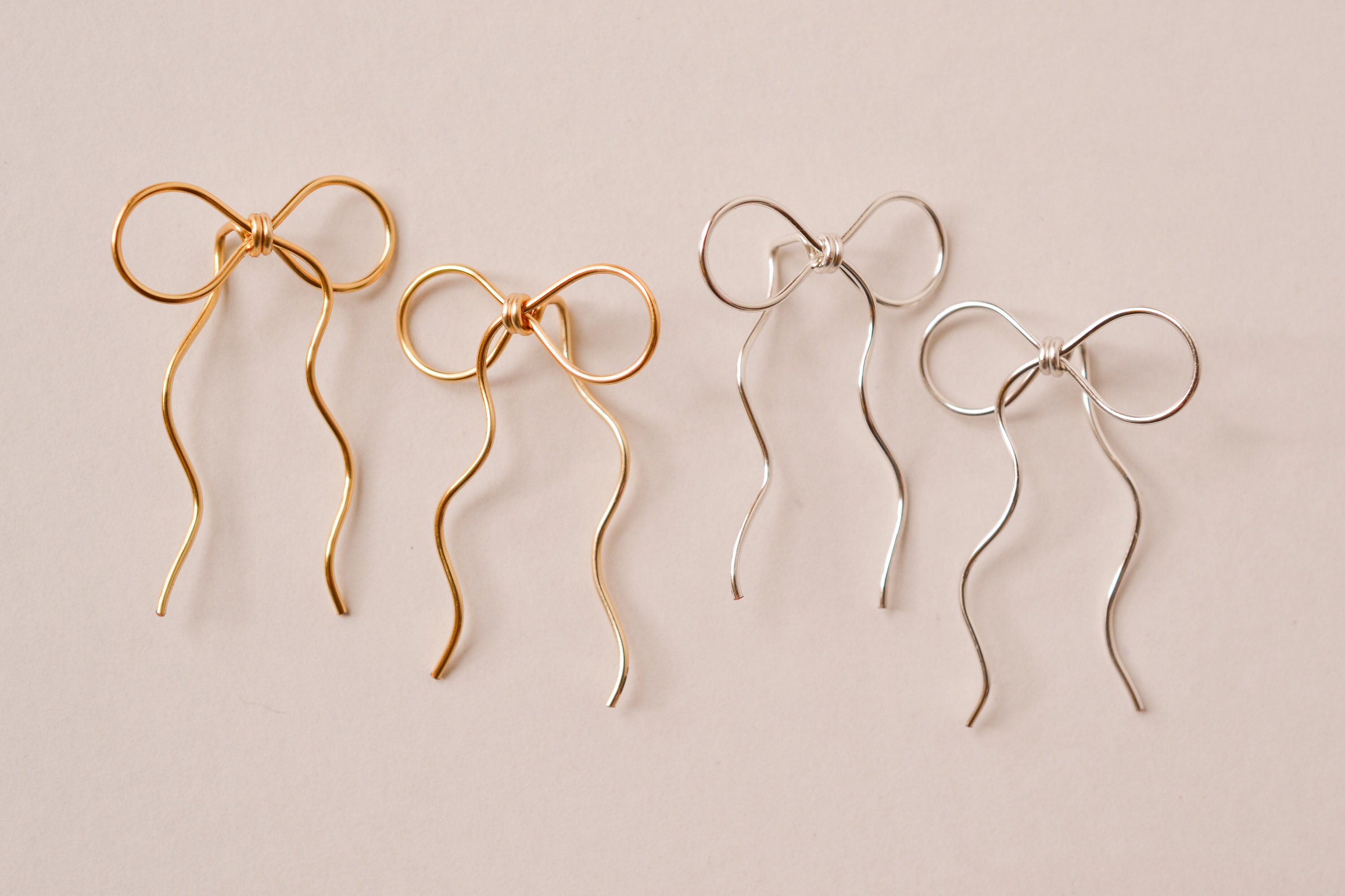 Bow Earrings |bow Earrings, Minimalist Earrings, Bow Jewelry