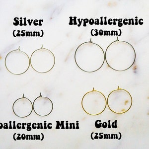 Rose Quartz & Aventurine Crystal Gold Hoop Earrings, Raw Stone Earrings, Small Hoops, Quartz Earrings, Crystal Jewelry, Raw Crystal Earring image 8