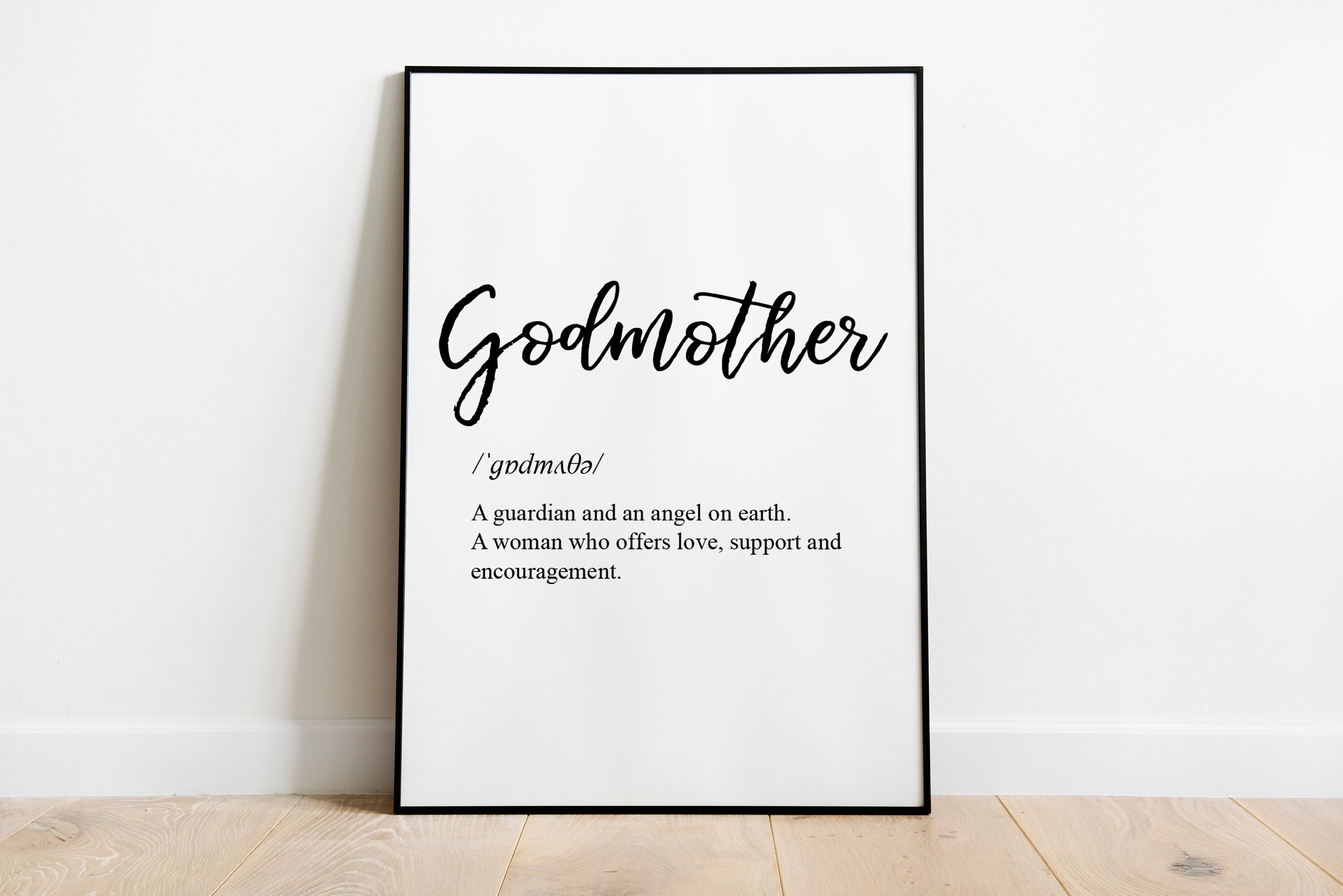 Godmother Dictionary Definition PRINTABLE Art Godmother Etsy