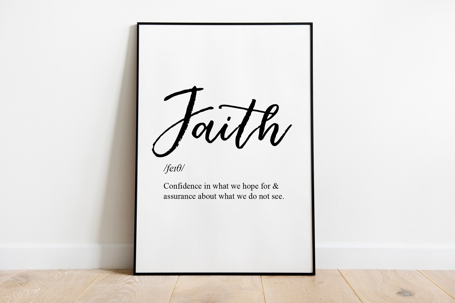 Faith Dictionary Definition PRINTABLE Art Faith Quote Home Etsy