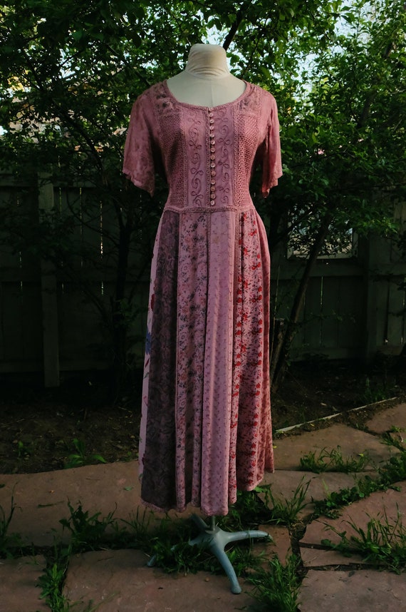 Patchwork Maxi Dress