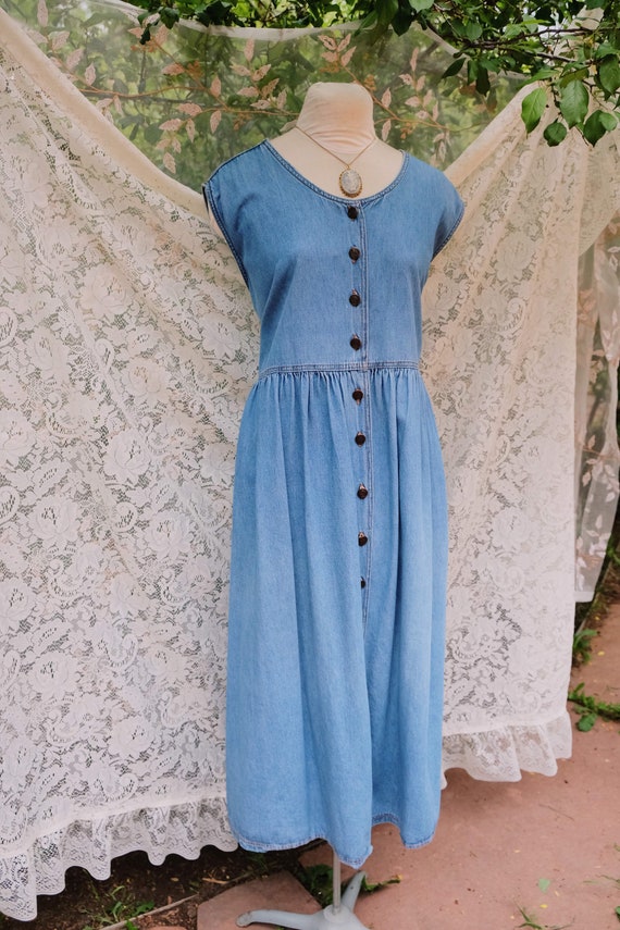 Denim Button Down Maxi