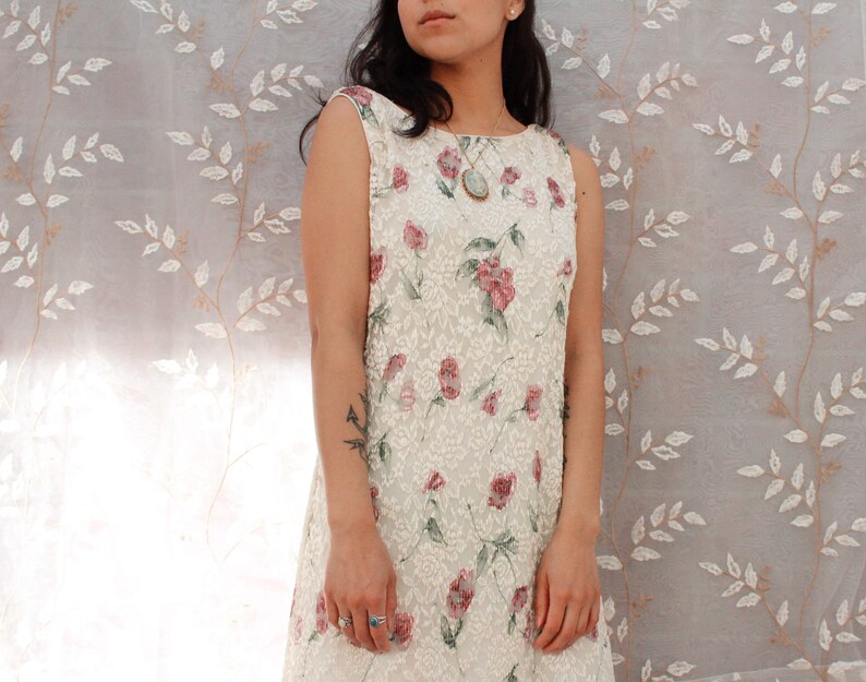 Floral Print Layered Dress