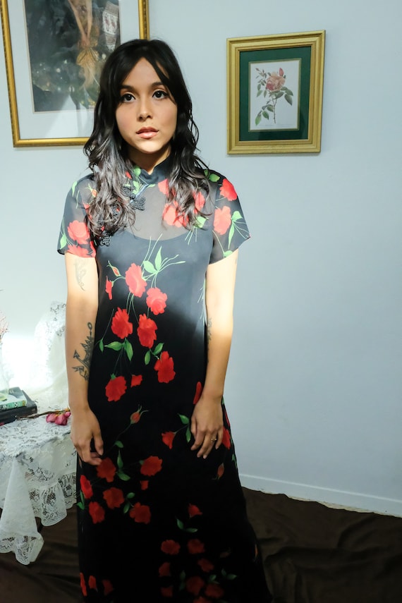 Cheongsam Rose Dress