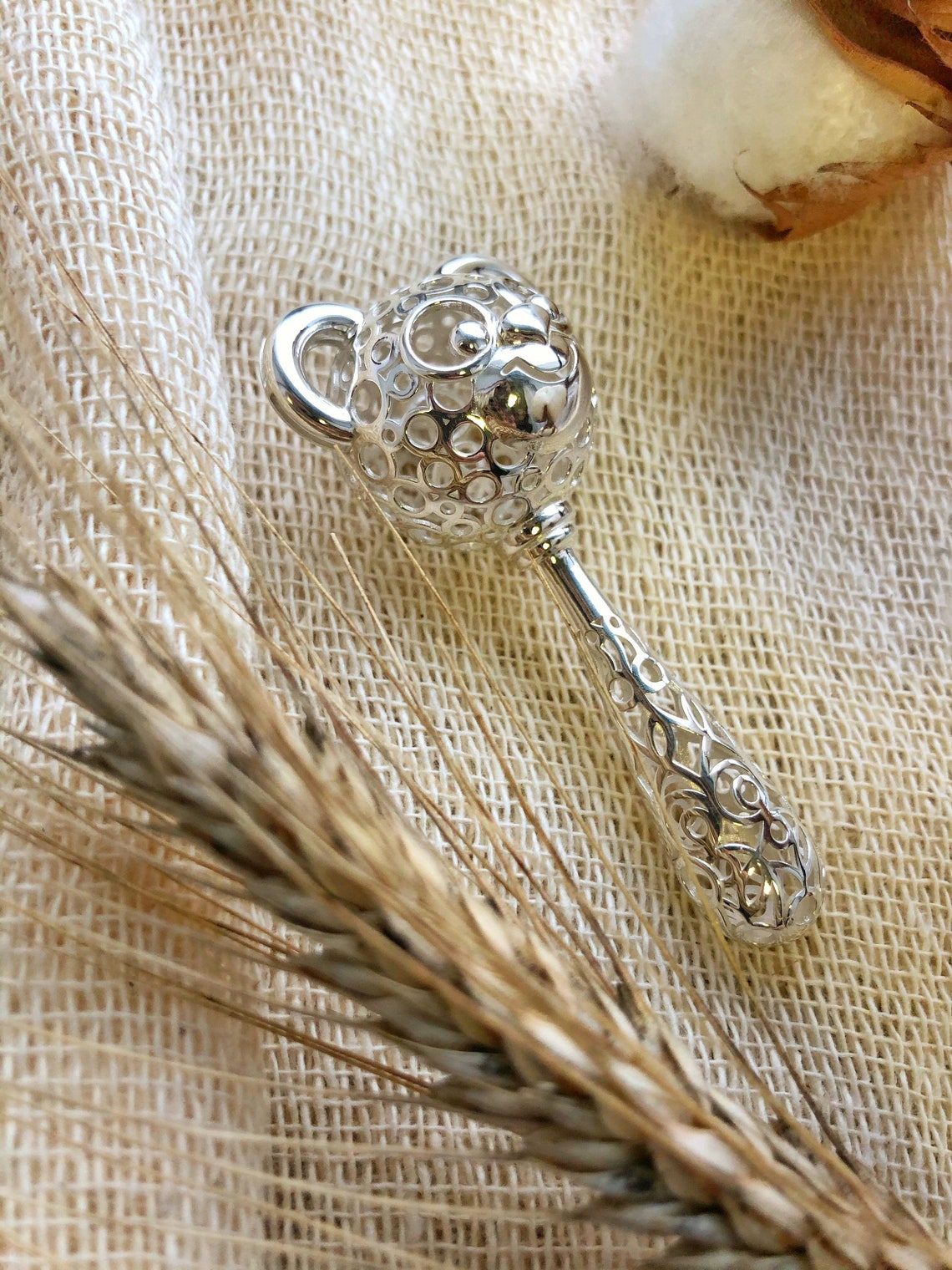 Exclusive Silver Baby Toy Rattle Gift for Baby Heirloom Gift Etsy