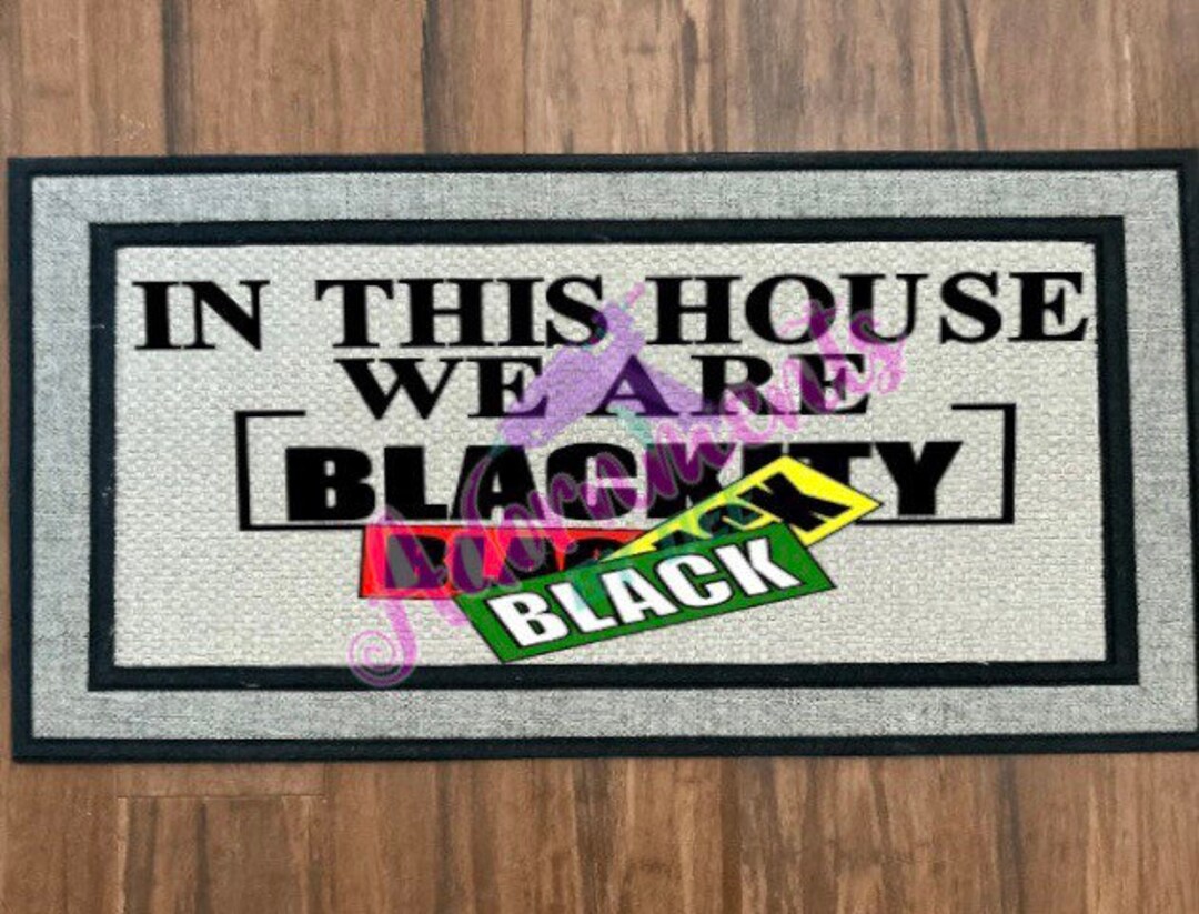 BLACKITY MAT Personalized Doormat Black History Door Mat Etsy