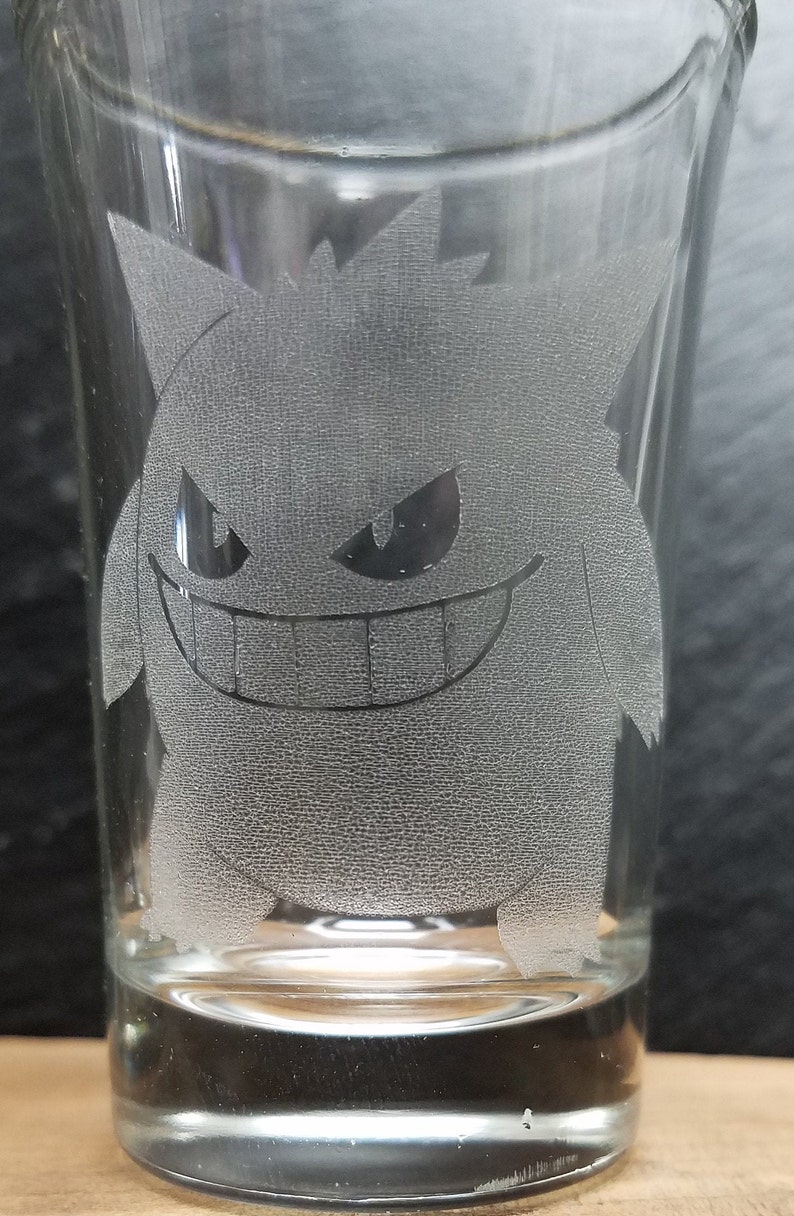 Pokemon Gastly Haunter Gengar Laser Etched Shot Glasses Set Etsy