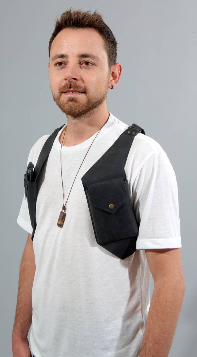 Leather Holster Bag Unisex Festival Bag Camel Shoulder Bag Etsy