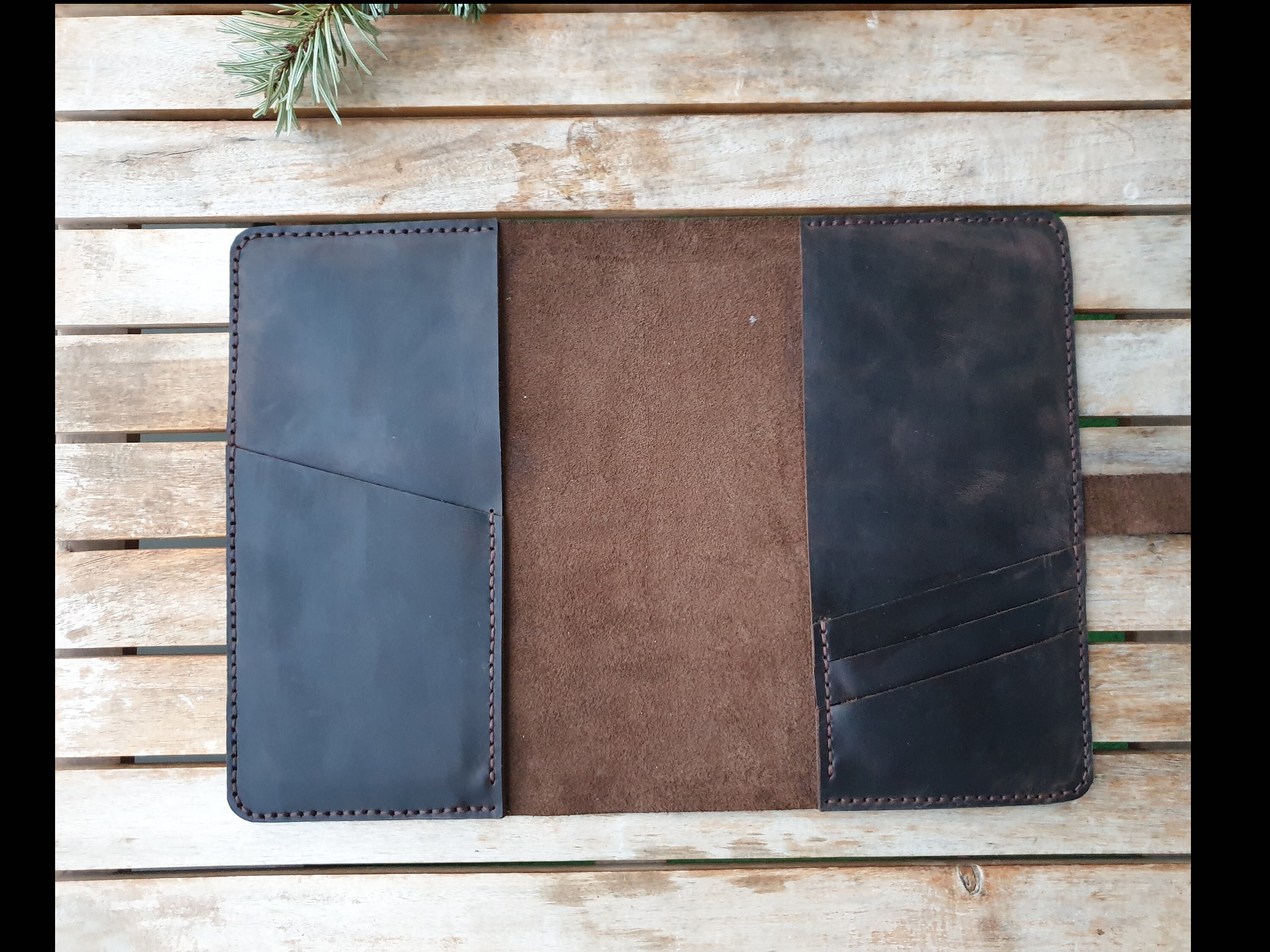 Leather A5 Agenda Cover Personalized Notebook Sleeve Etsy UK
