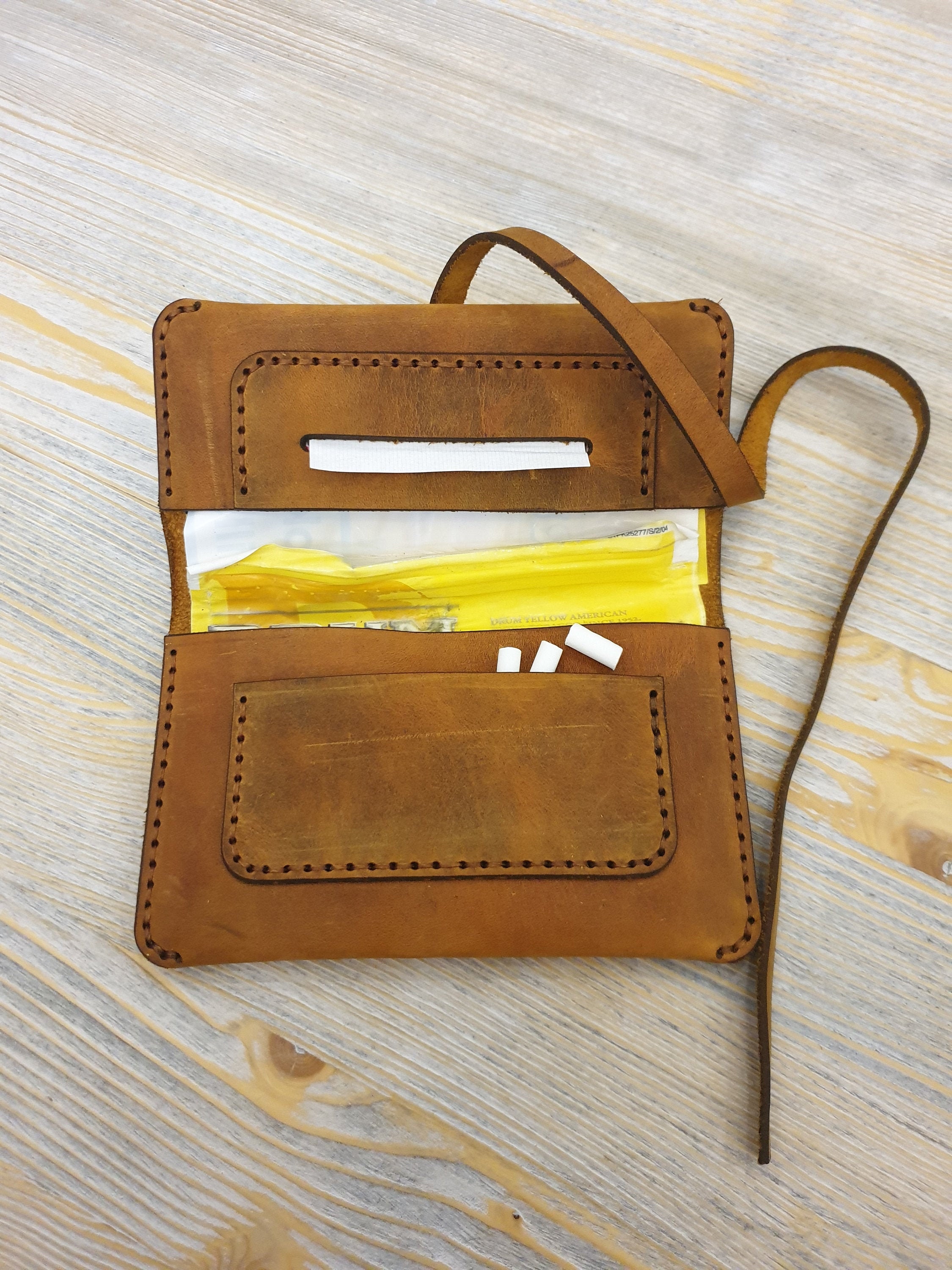 Tobacco Pouch Personalised Personalised Vintage Blue Drum Tobacco Pouch  TB02 Personalised Gift