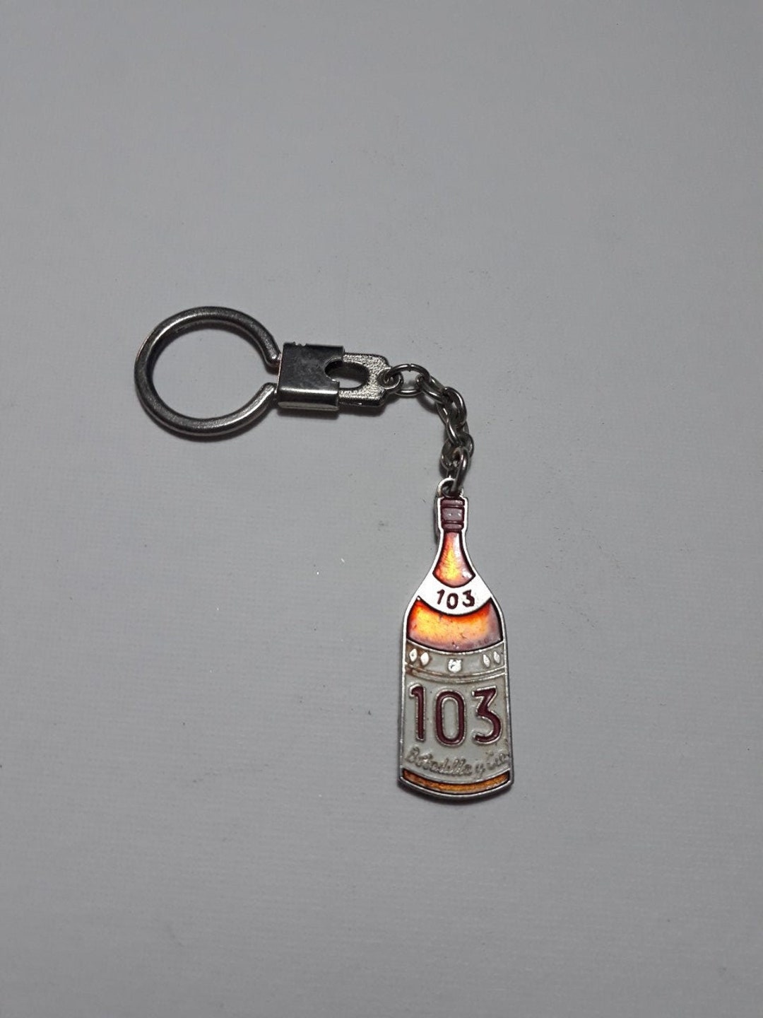 Liqueur 103 Keychain, Spanish Keychain, Drinks Keychain, Vintage
