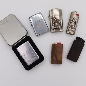 Accendino vintage per sigarette Marlboro a scelta, Zippo Marlboro vintage, oggetti da collezione Marlboro, accendino Marlboro, accendino da collezione
