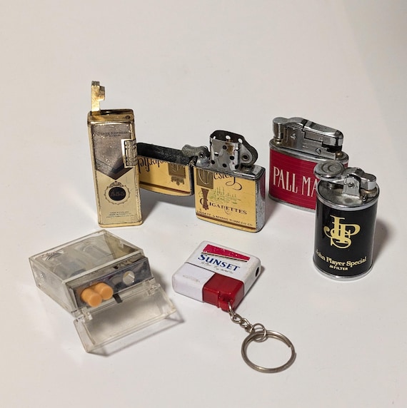 Tobacco Brands Vintage Lighters Choice of One, Chesterfield Lighter, Sunset  Lighter, JPS Lighter, Vintage Collectibles, Rare Lighters