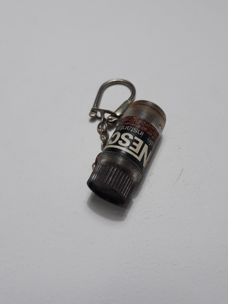 Nescafe vintage Nescafe can keychain Nescafe keychain keychain collection vintage collectibles Nestle Nescafe vintage keychain