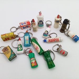 1960s Cleaning Products Collection Keychain Choice of One, Cleaning ...