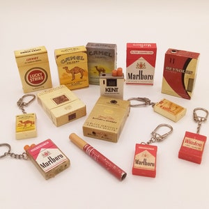 Accendini vintage di marche di tabacco a scelta, accendino Winston, accendino Sunset, accendino Pall Mall, accendino Camel, accendino Chesterfield