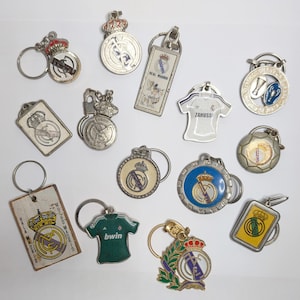 Real Madrid vintage keyrings choice of one, Real Madrid keychain, Real Madrid soccer, Real Madrid gift, Real Madrid collection