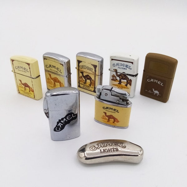 Briquet vintage Camel au choix, briquet Camel vintage, objets de collection Camel, briquet vintage, briquet de collection