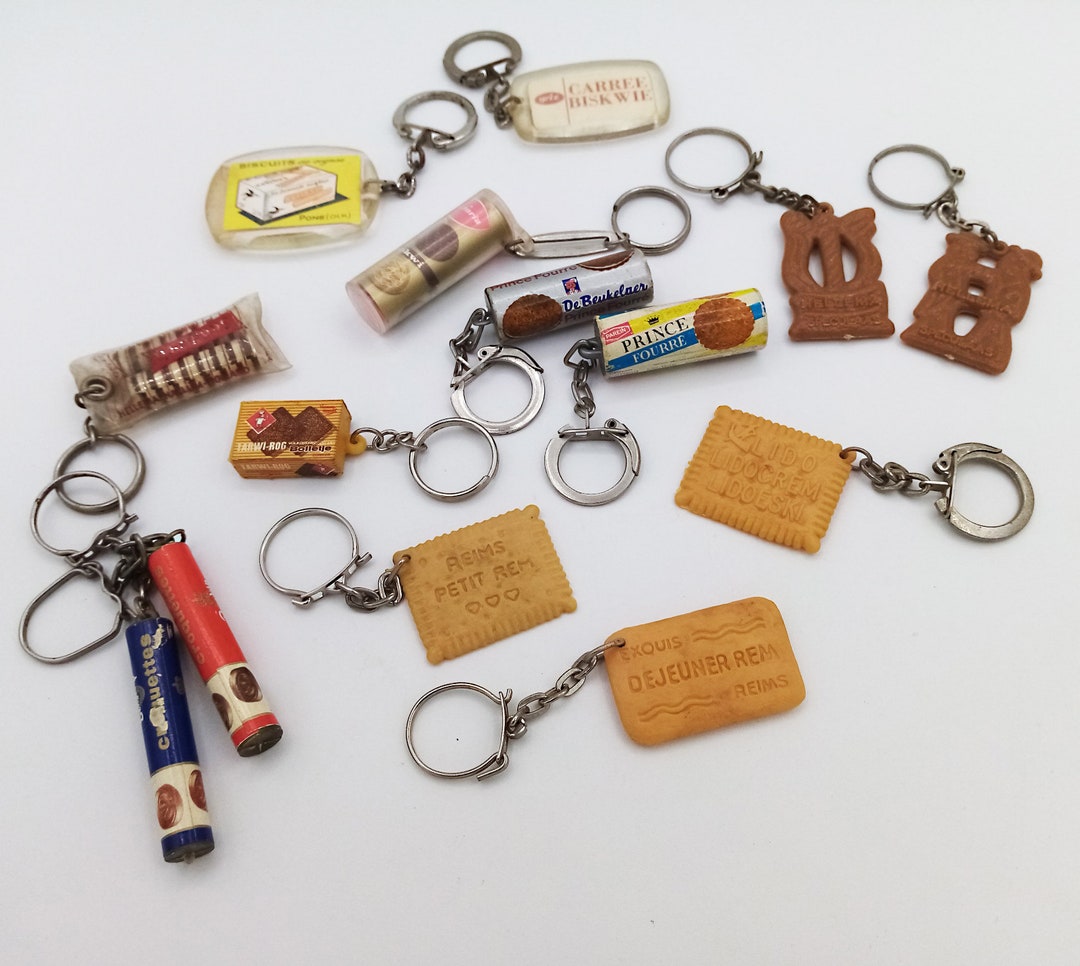 1960s Cookies Collection Keychain Choice of One, Food Keychain