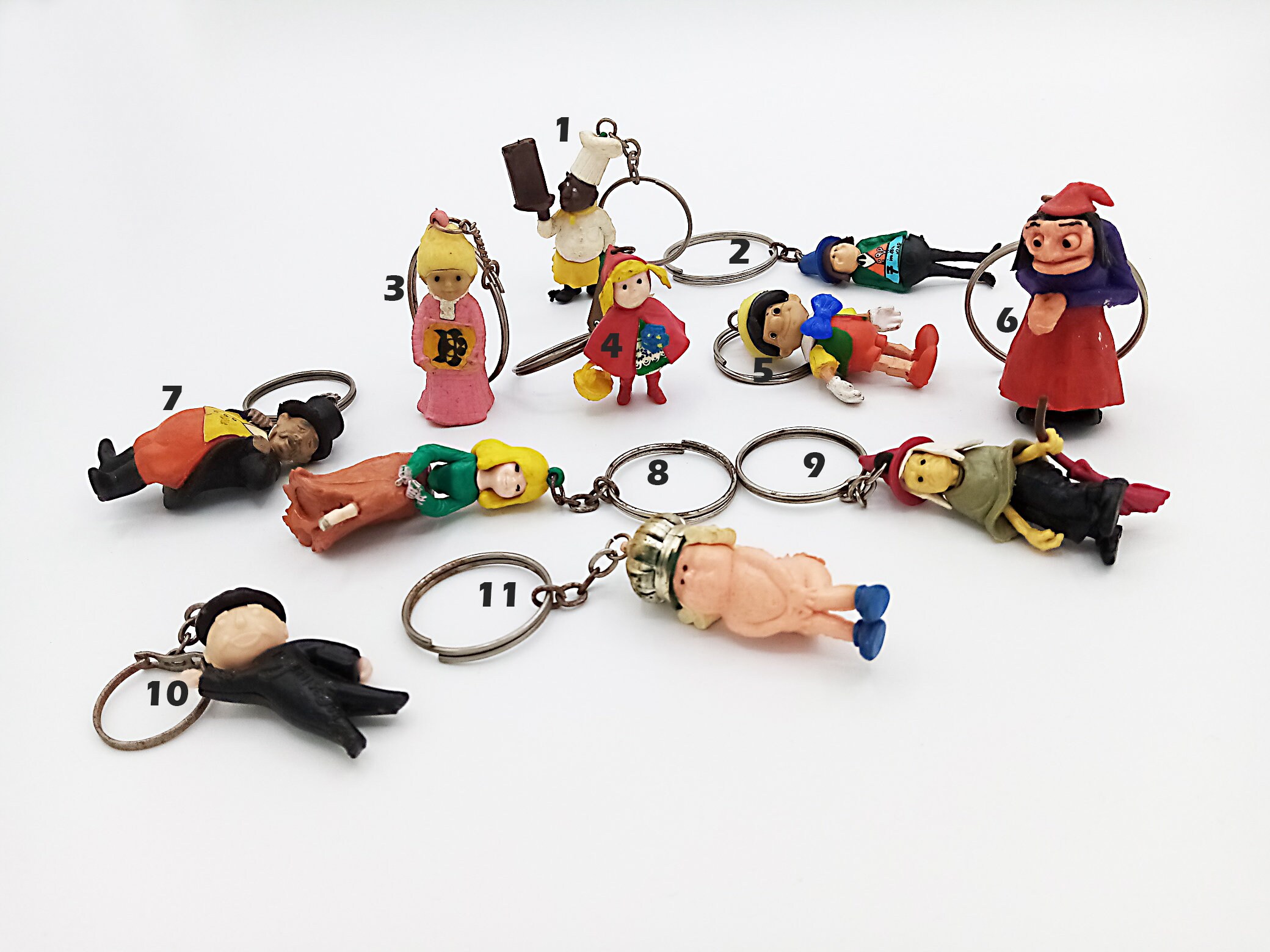 1970年代のオランダのフィギュアキーホルダー：ヴィンテージ