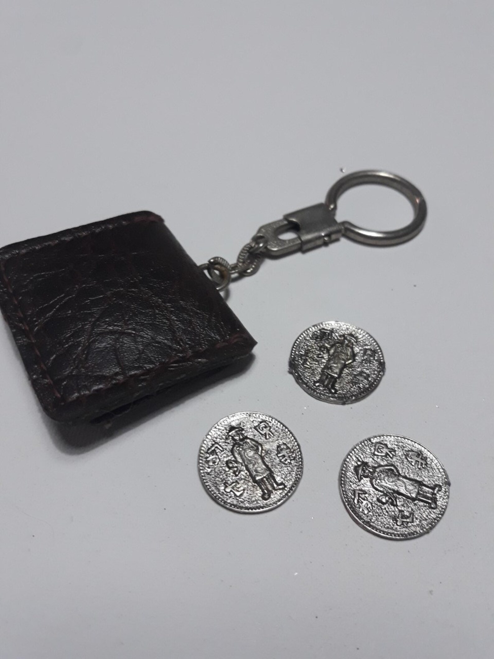 Coins Case Keychain Vintage Keychain Keychain Collection Etsy