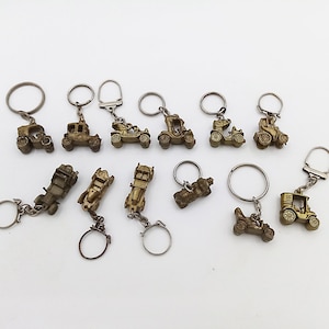 1960s Antique car collection keychain, car keychain, vintage keychain, vintage collectibles, keychain collection, choice of one