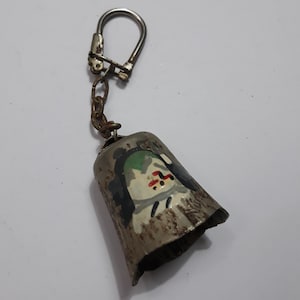 Glocke Vintage Schlüsselanhänger, Glocke Schlüsselanhänger, Schlüsselanhänger Sammlung, Schlüsselanhänger Sammlung, Vintage Sammlerstücke