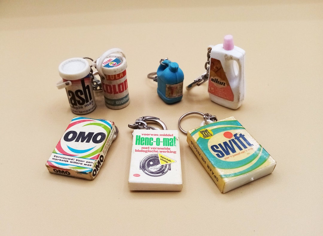 1960s Laundry Collection Keychain Food Keychain Vintage Etsy
