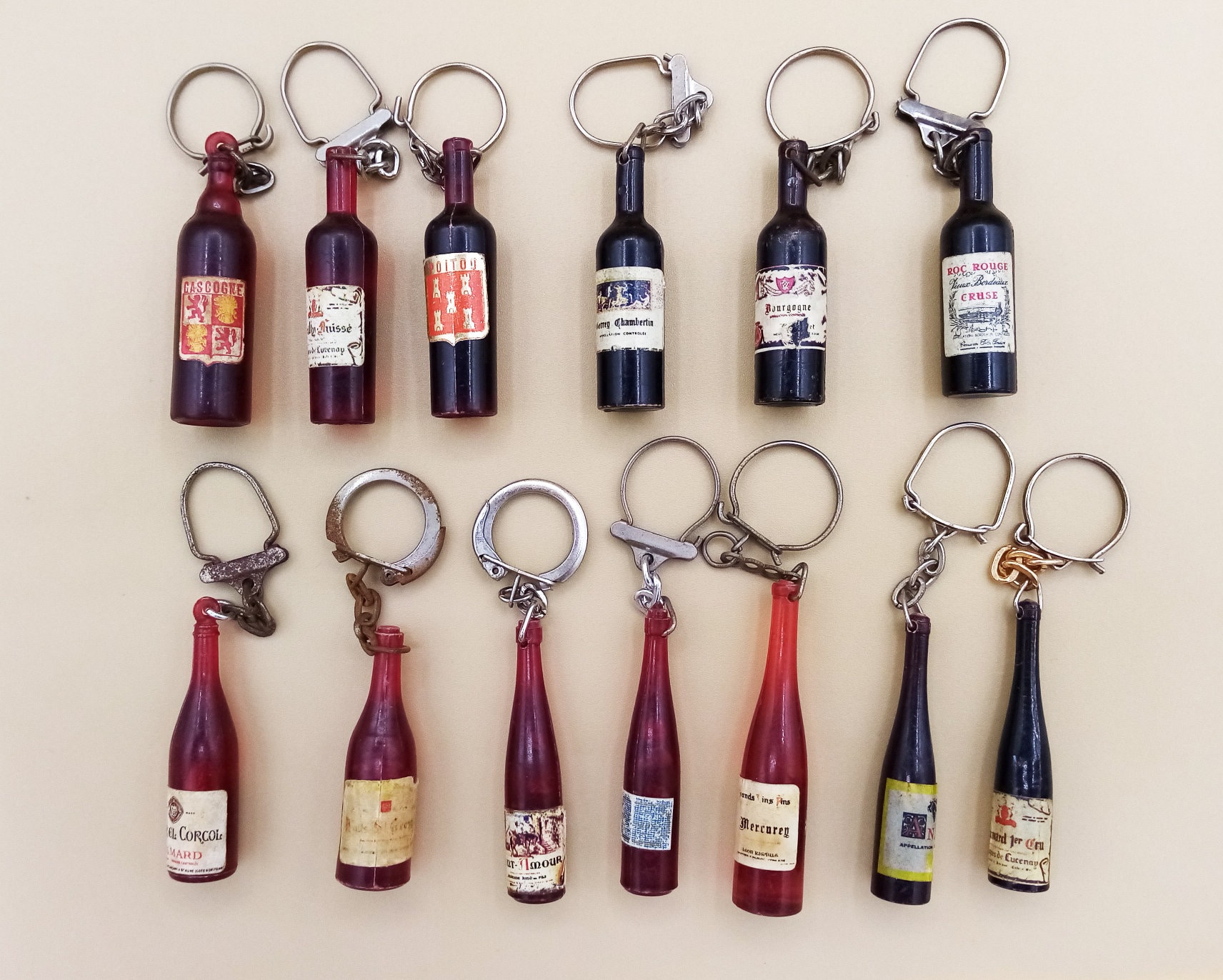Bottiglia di vino portachiavi -  Italia
