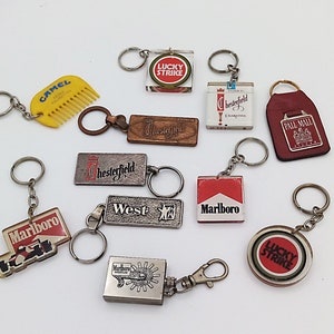 Tobacco Brand Vintage Keychain Choice of One, Tobacciana Vintage