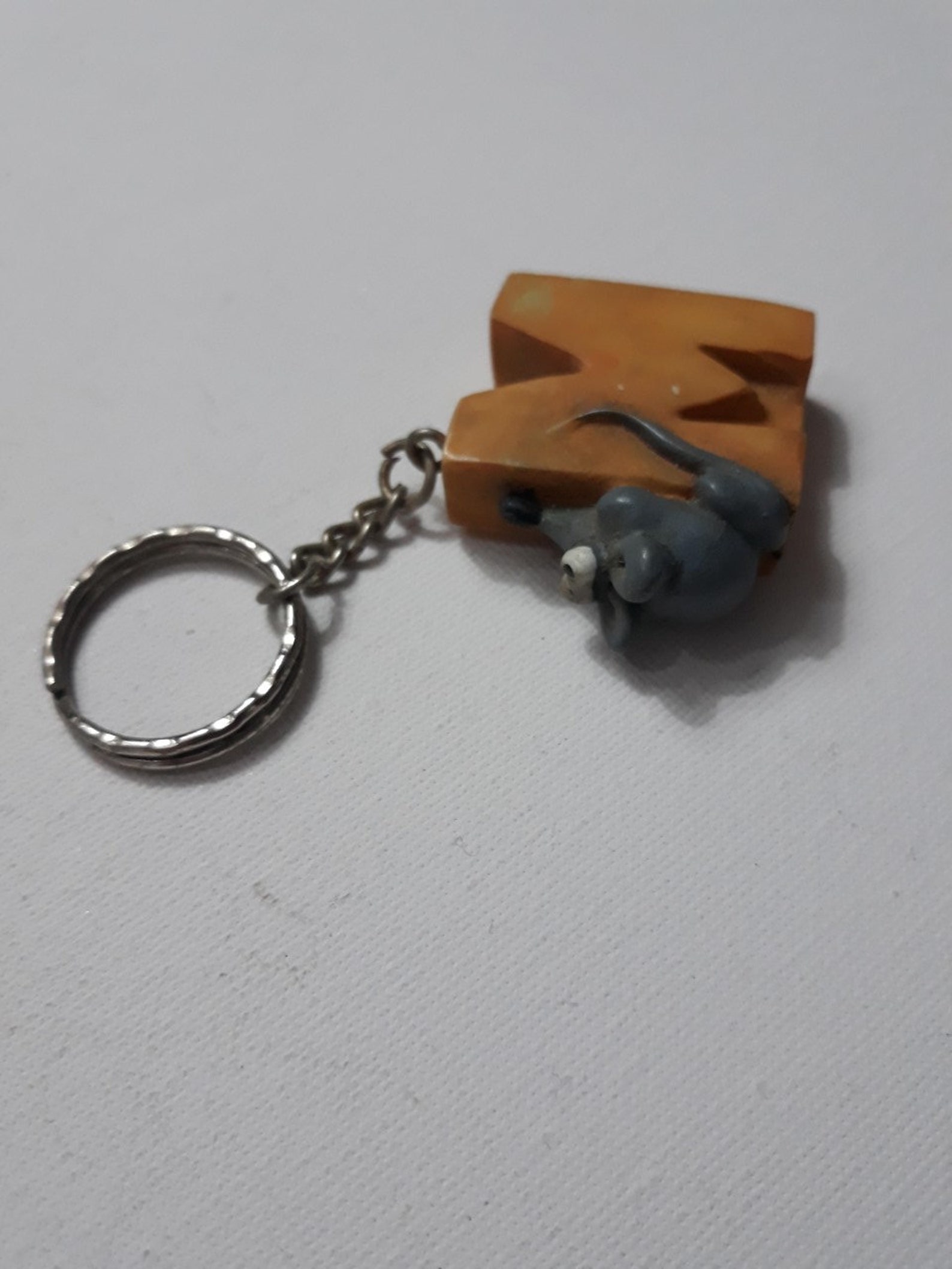 M Initial Vintage Keychain, M Initial Keychain, M Keychain, Keychain