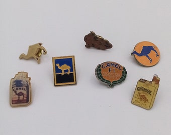 Vintage Camel Zigaretten Anstecknadel: 90er Jahre Tabak Werbung Sammlerstück