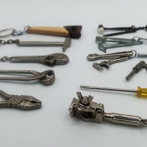Work tool vintage keychain choice of one, tool keychain, work tool keyring, vintage collectibles, vintage keychain
