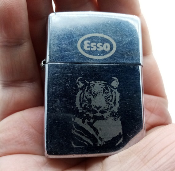 1995 Zippo Esso Lighter: Vintage Collectible - Etsy